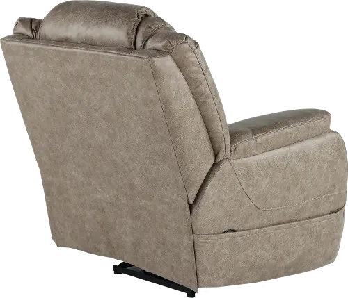 Daytona Mushroom Tan Power Recliner RC Willey