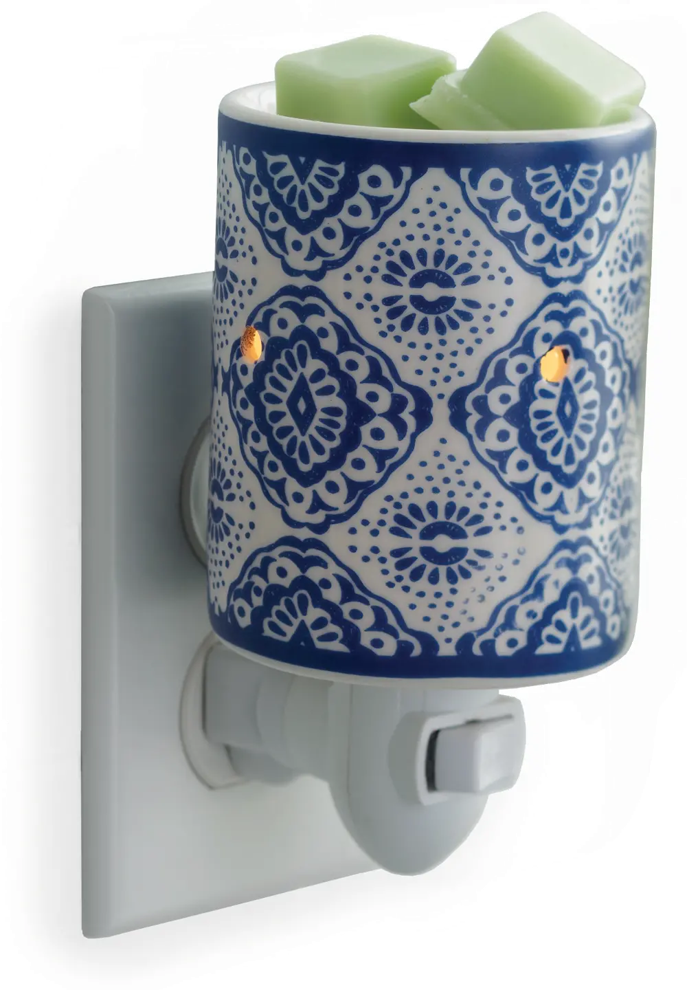 White and Indigo Blue Pluggable Fragrance Warmer-1
