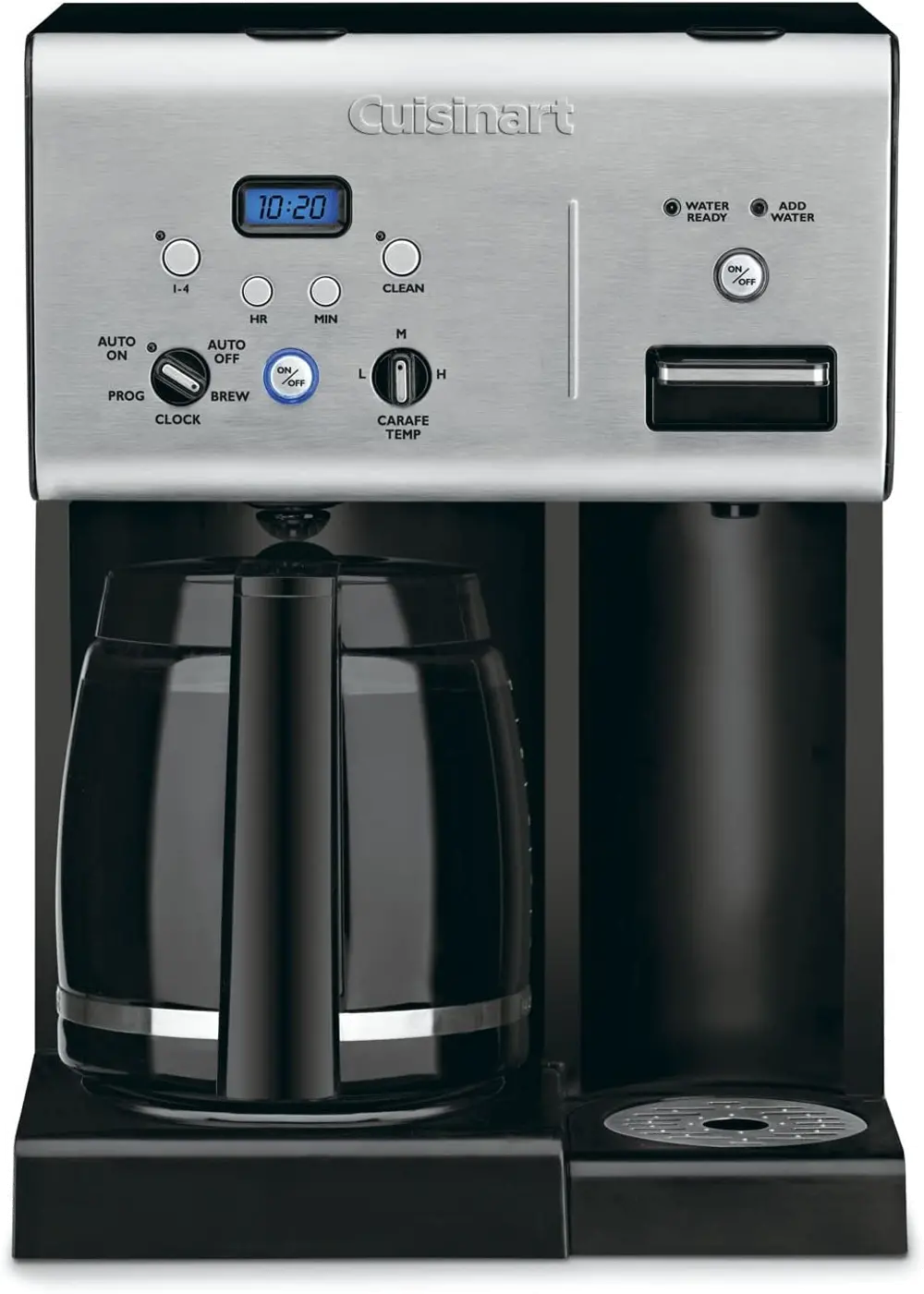 CHW-12P1 Cuisinart Coffee Plus 12 Cup Programmable Coffee Maker - Stainless Steel/Black-1