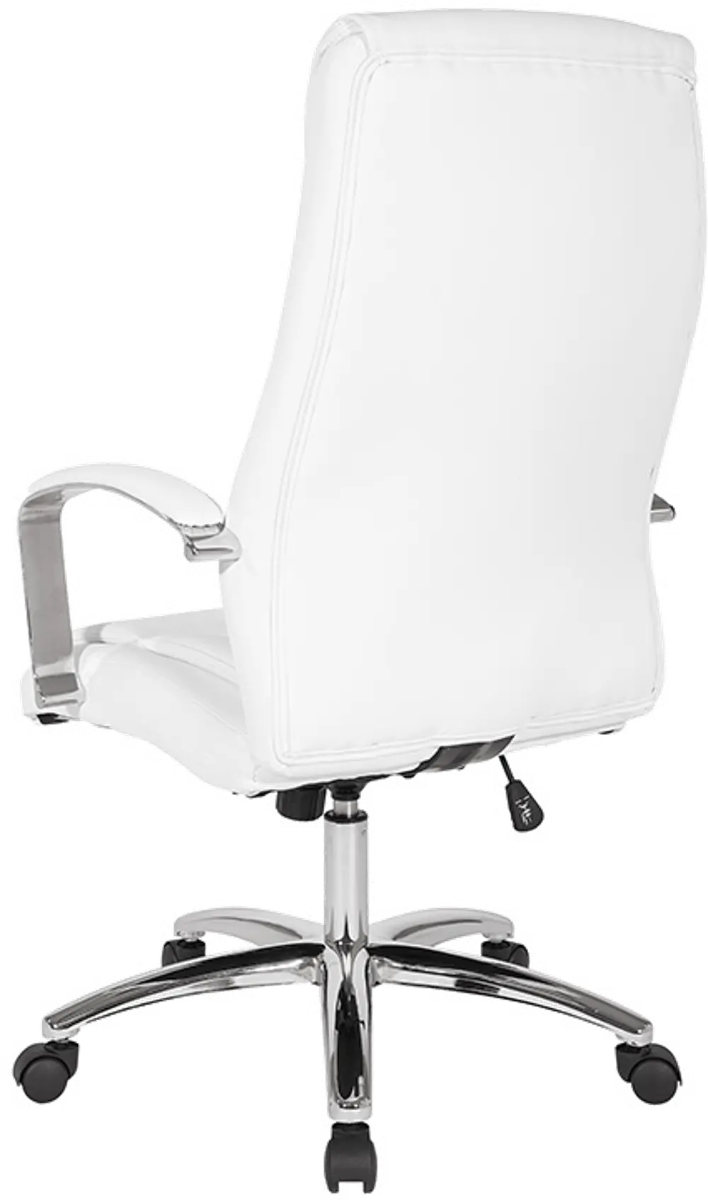 White Faux Leather Manager Chair - Peterson-1