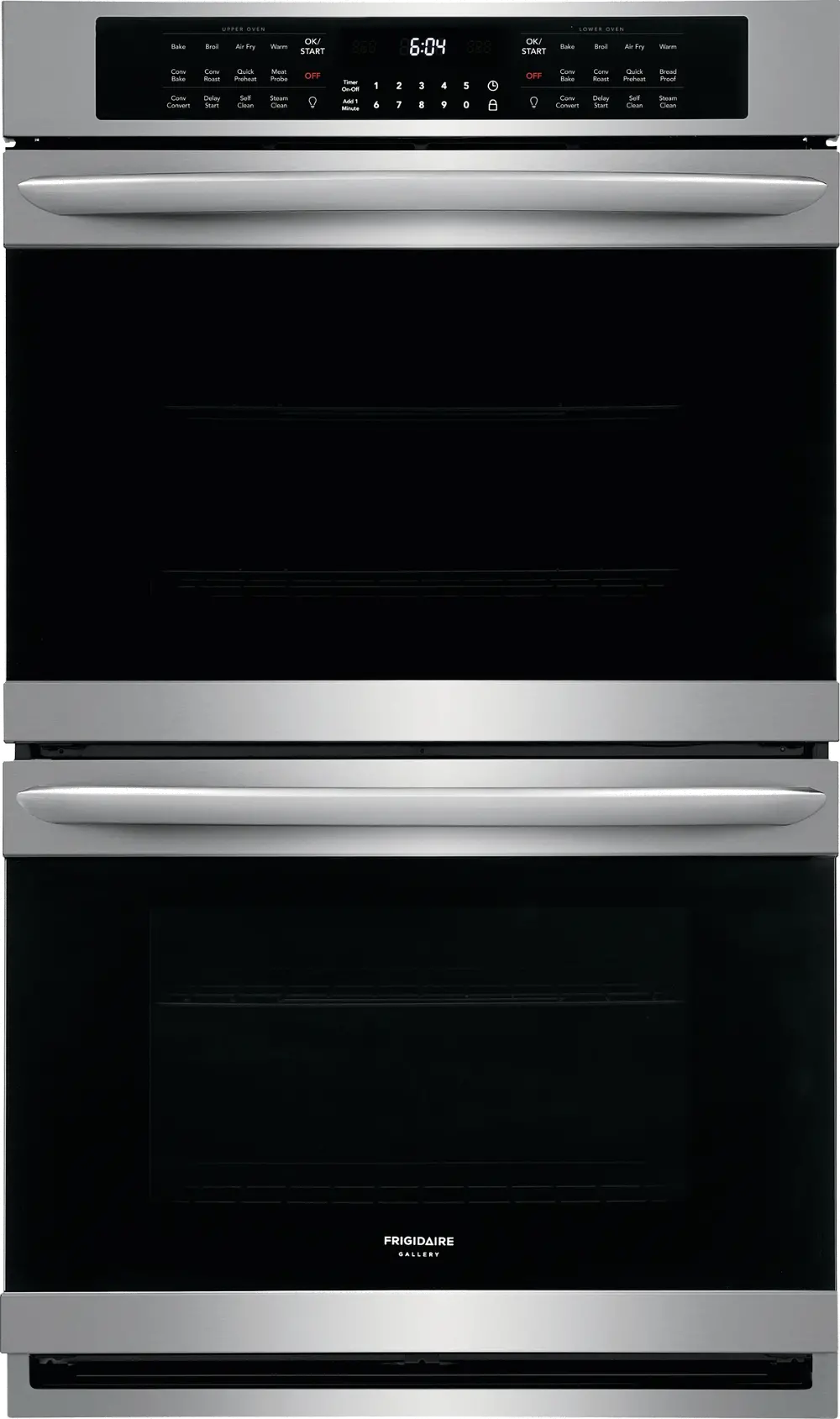 FGET3069UF Frigidaire Gallery 30 Inch Double Wall Oven with Air Fry - 10.2 cu. ft. Stainless Steel-1