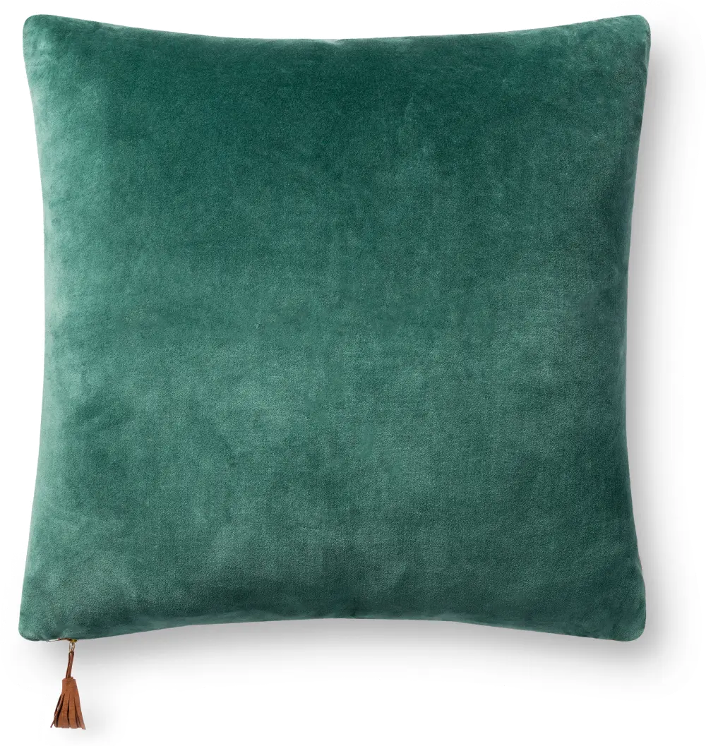P1153MHEMERAMB Magnolia Home Furniture Emerald Green and Amber Throw Pillow-1