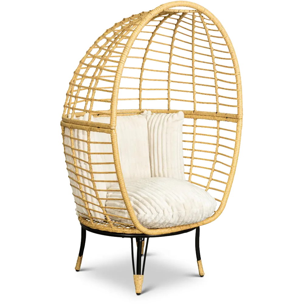 Jordan Tan Wicker-Look Resin Accent Chair-1
