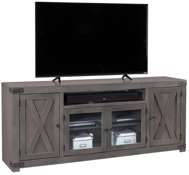 Gray 72 Inch TV Stand - Urban Farmhouse
