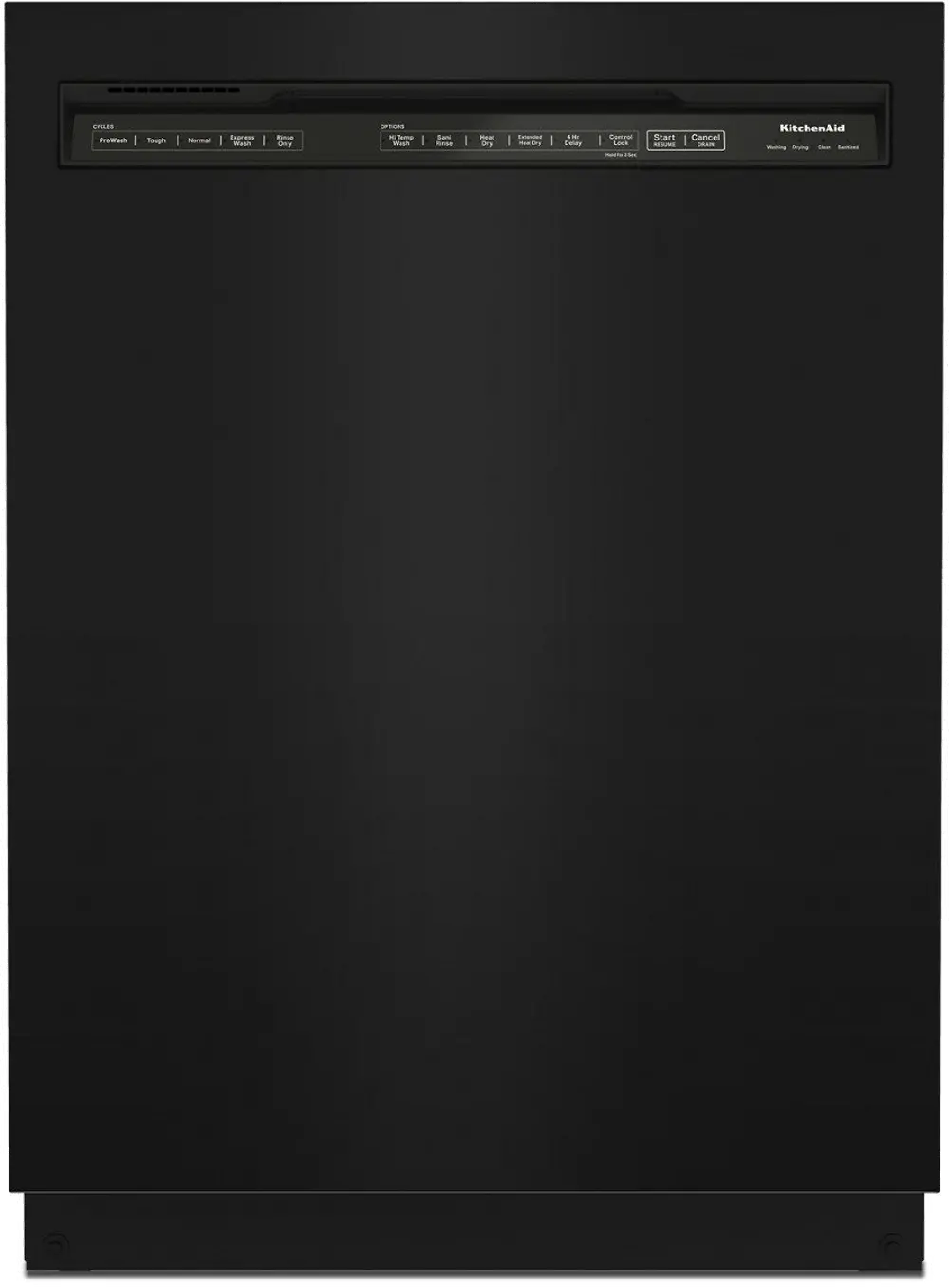 KDFE104KBL KitchenAid Front Control Dishwasher - Black-1