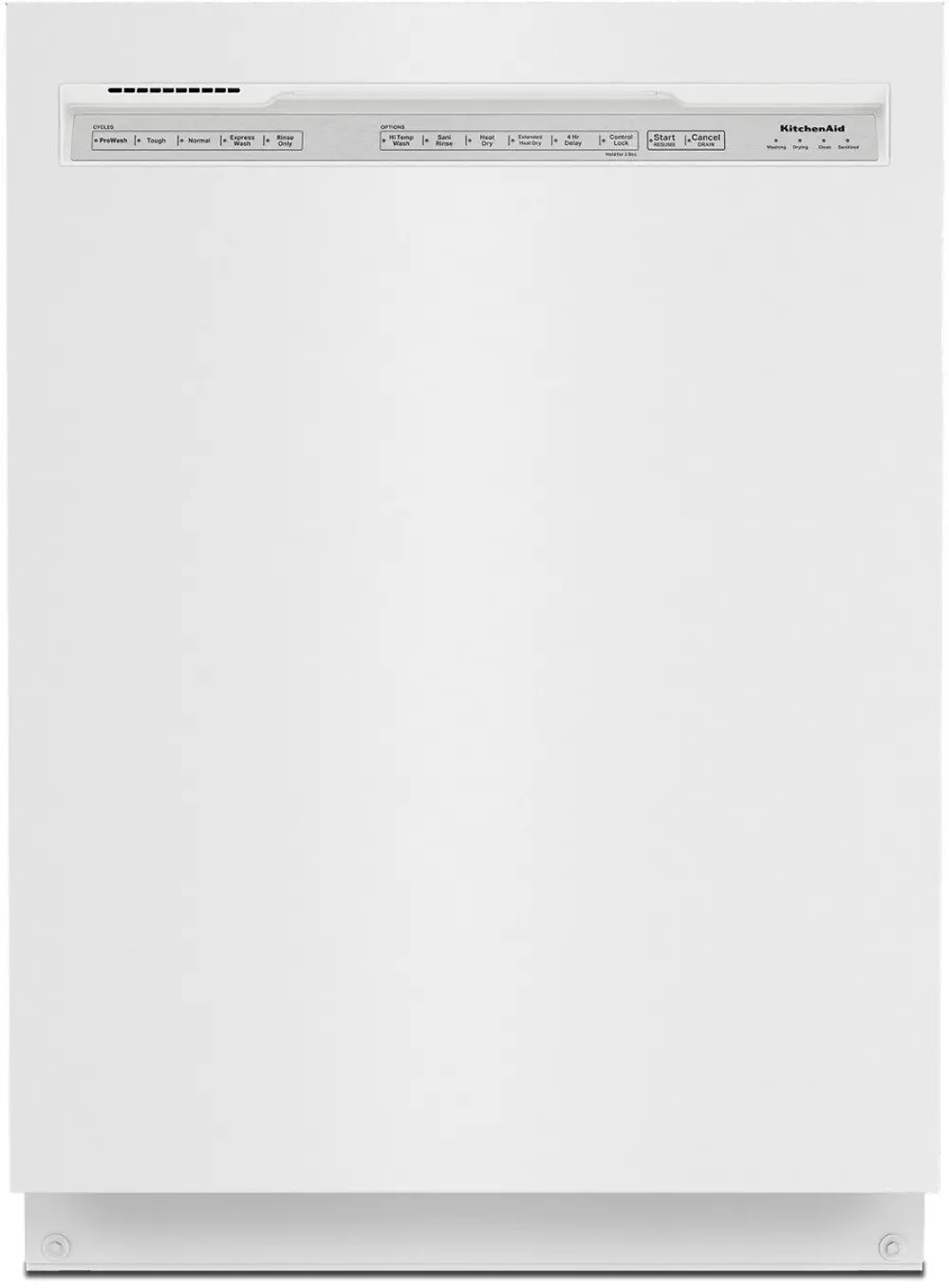 KDFE104KWH KitchenAid Front Control Dishwasher - White-1