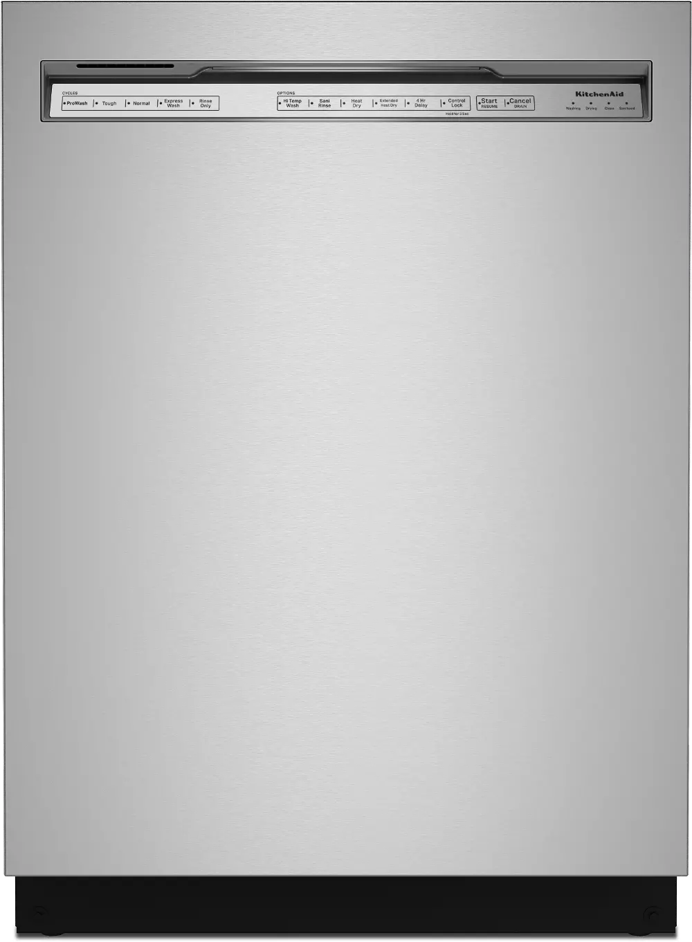KDFE204KPS KitchenAid Front Control Dishwasher - Stainless Steel-1