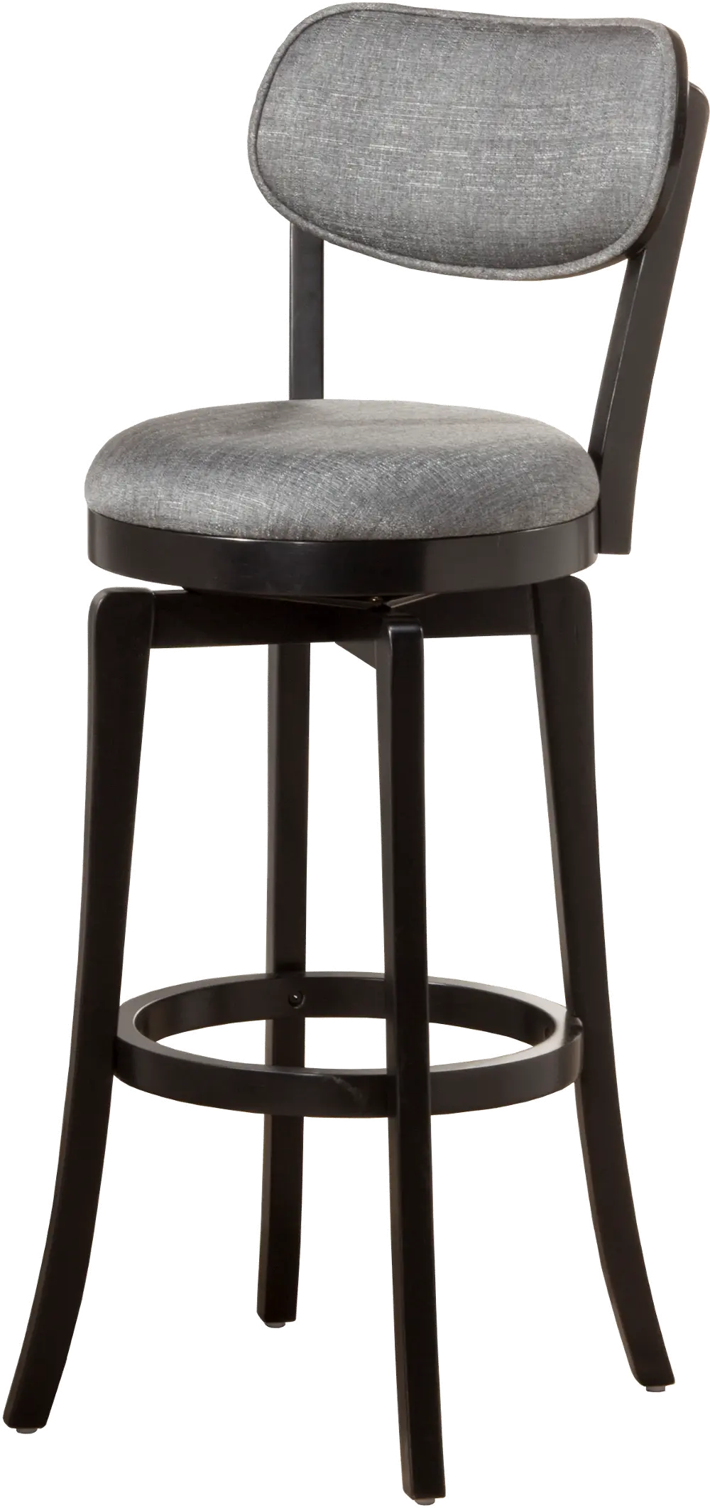 Sloan Gray and Black Swivel Counter Height Stool-1