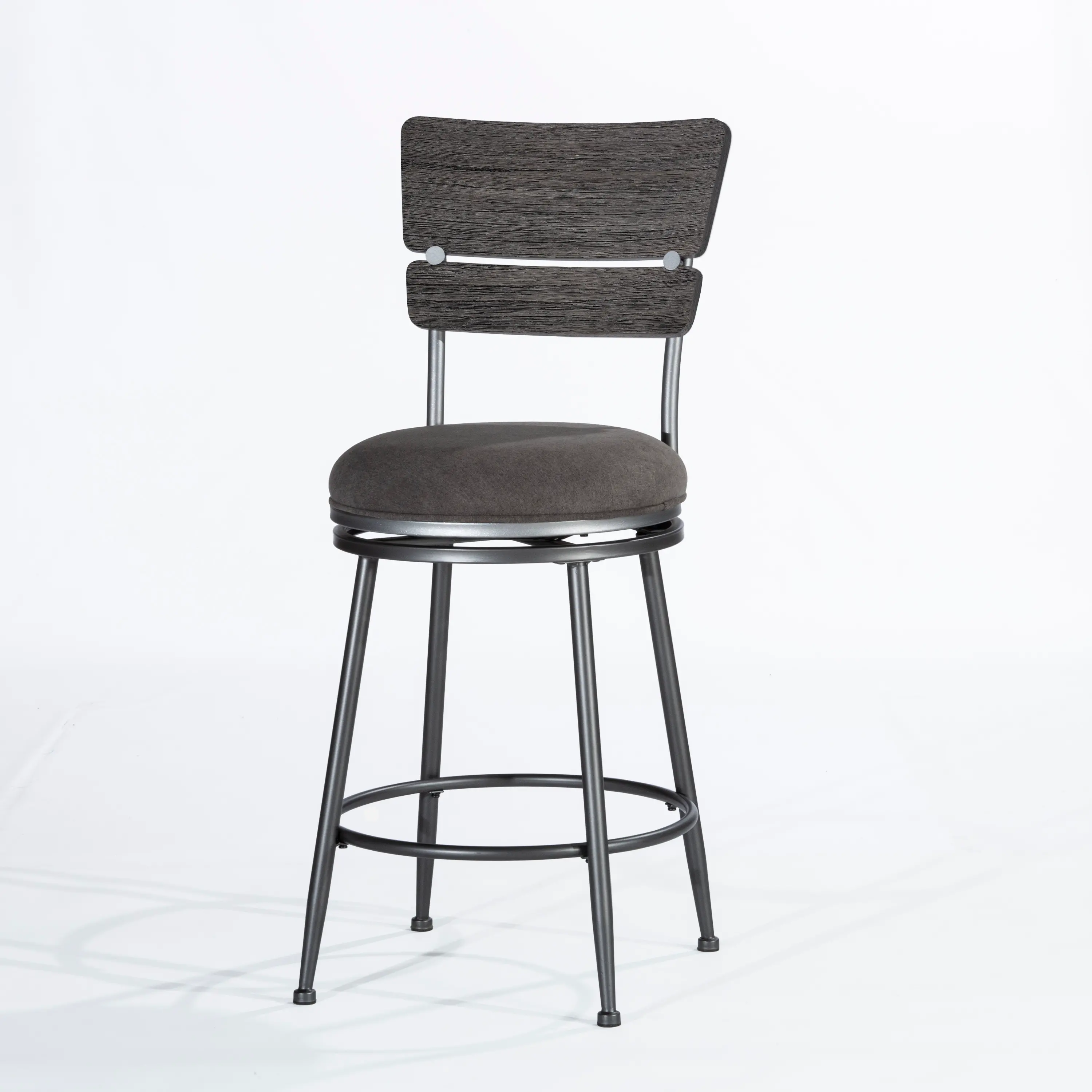 Dark Gray Upholstered Counter Height Stool - Melange