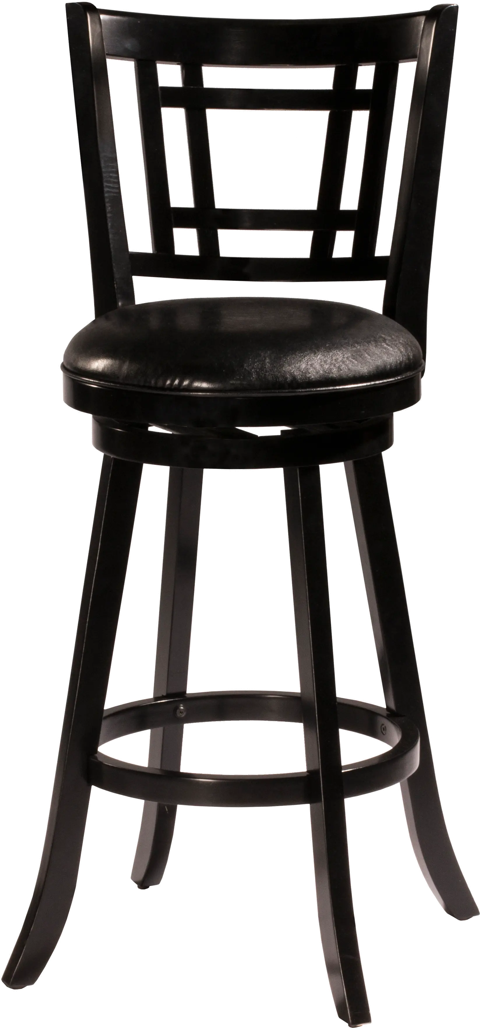 Fairfox Black Swivel Bar Stool