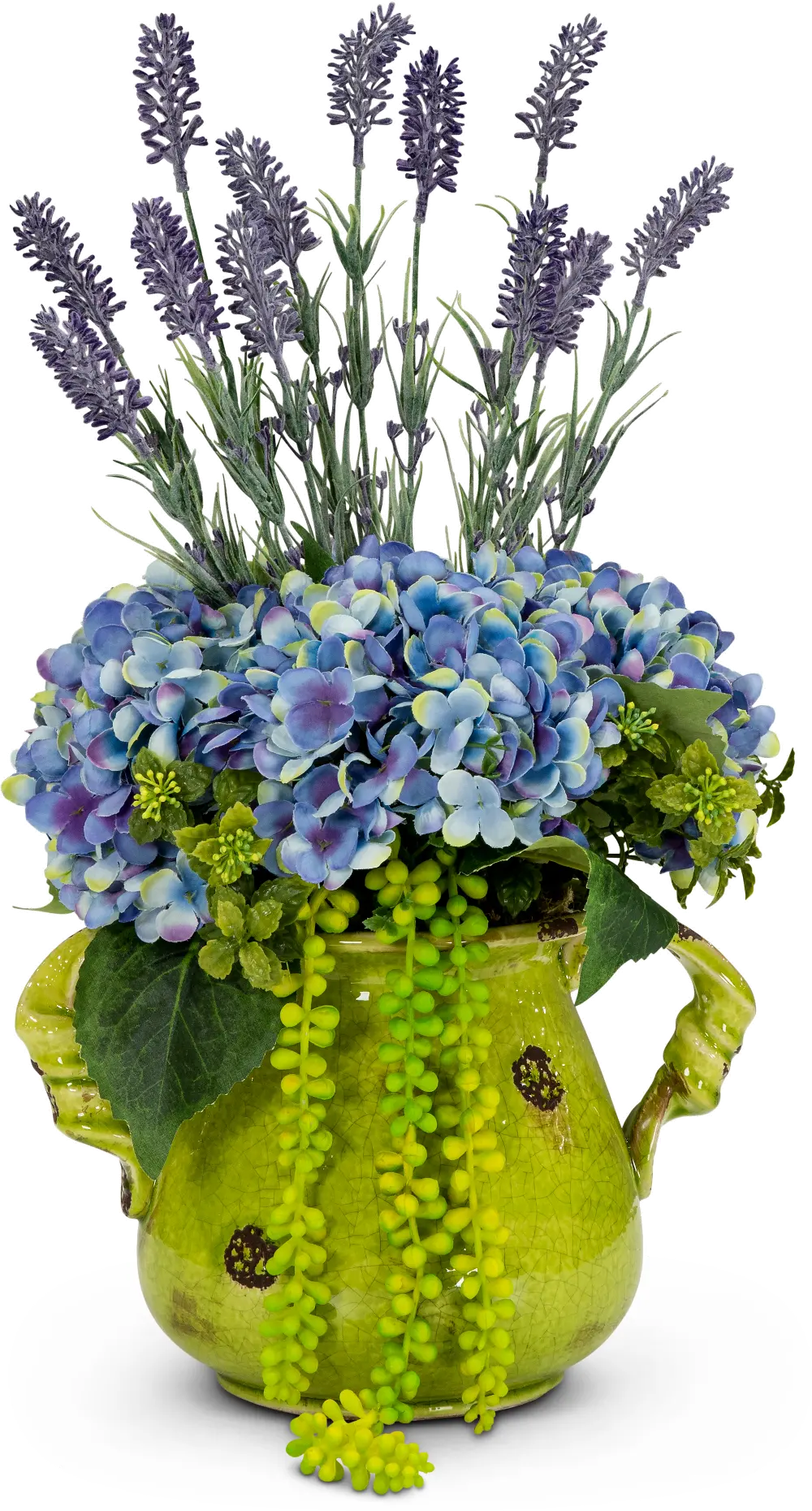 22 Inch Hydrangea and Lavender Faux Arrangement-1