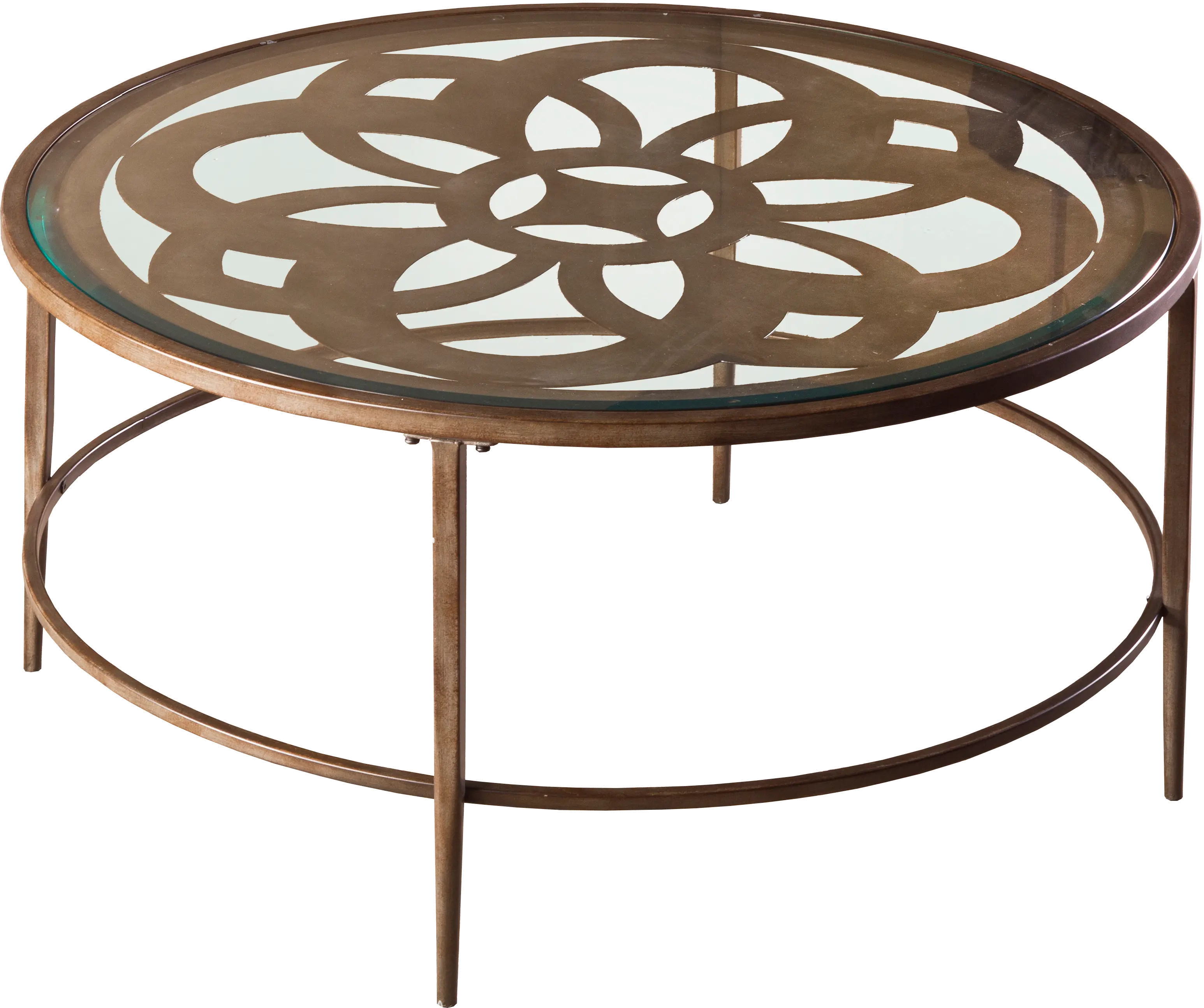 5497-882 Ornate Glass Coffee Table - Marsala sku 5497-882