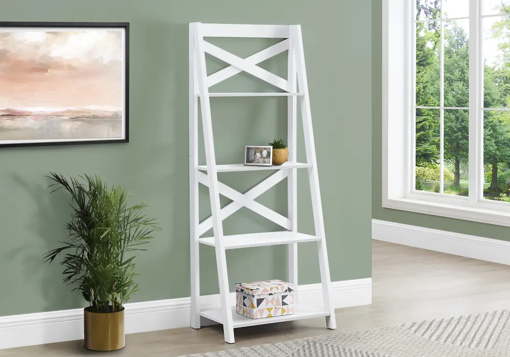 White Ladder Bookcase-1