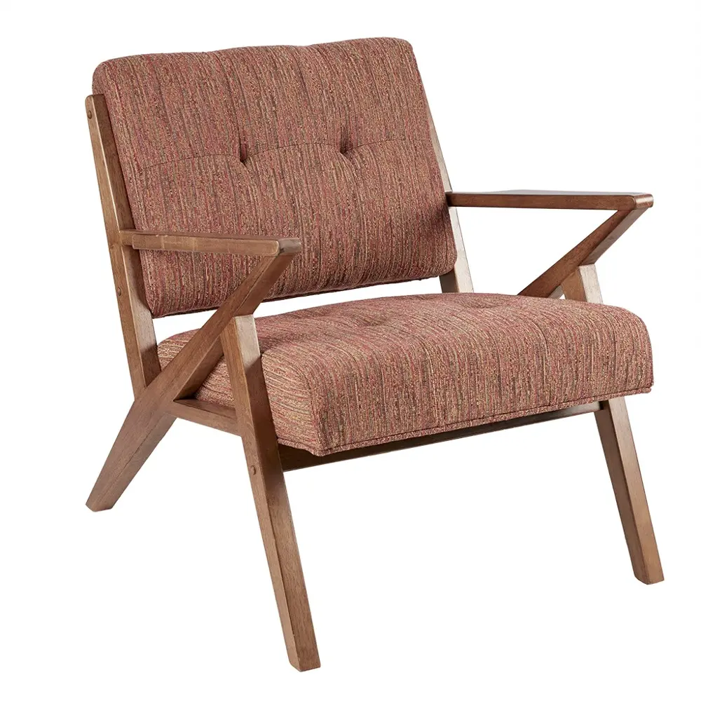 Rocket Mid Century Modern Orange Accent Chair-1