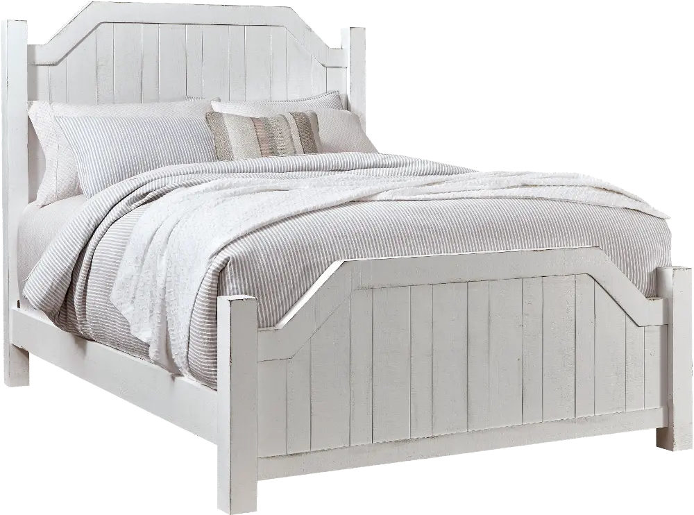Sea Breeze White Queen Bed-1