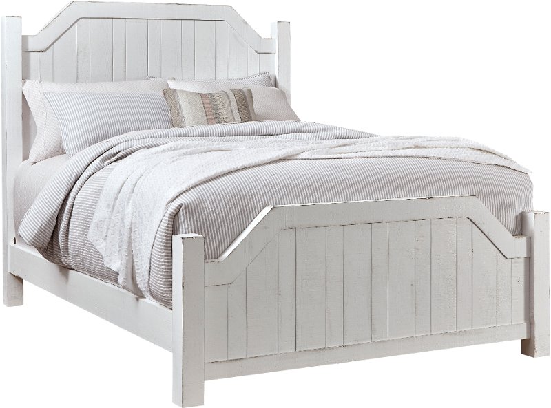 Sea Breeze Cottage White King Size Bed, Rc Willey King Size Bed