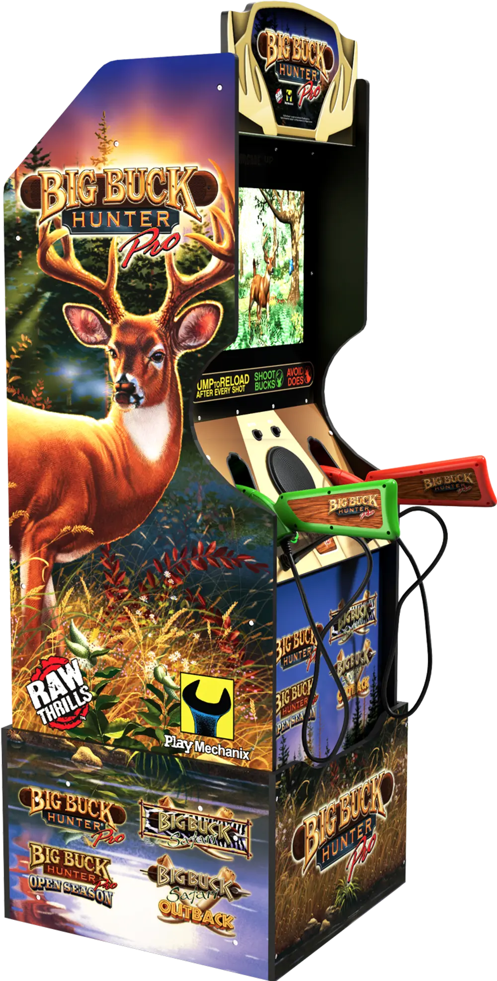 815221021310 Arcade1Up Big Buck Hunter Arcade Cabinet-1