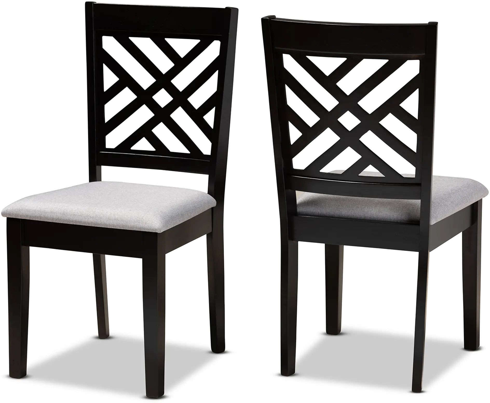 162-10526-RCW Aubrie Dark Brown Upholstered Dining Room Chair (S sku 162-10526-RCW