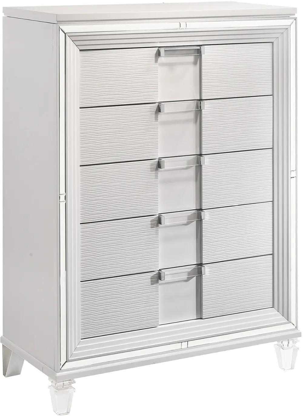 Posh White Chest of Drawers-1