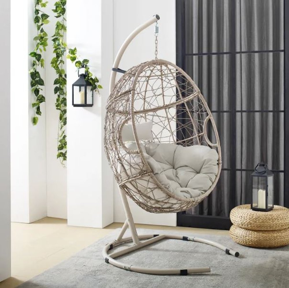 Cleo Wicker Hanging Egg Chair