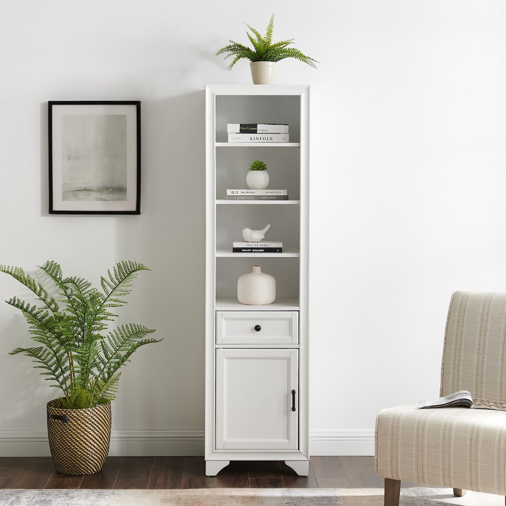 Tara Cottage White Linen Cabinet