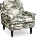 Dacey Mid Century Gray and Cream Accent Chair