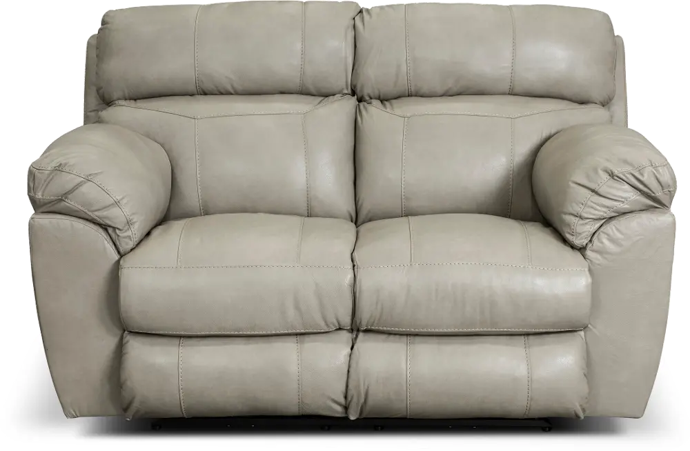 64072 Costa Putty Beige Leather Lay-Flat Power Reclining Loveseat-1