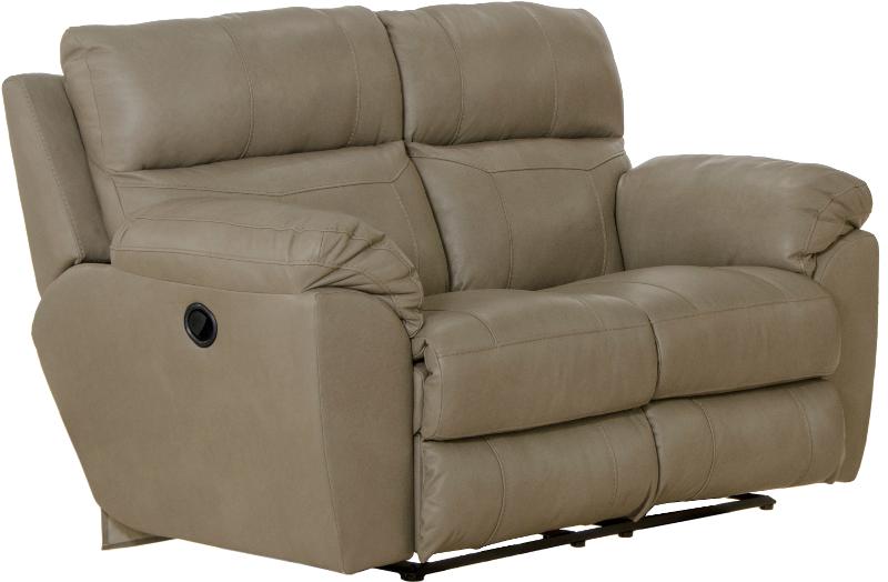 Putty Beige Lay Flat Leather Reclining, Beige Leather Recliner Sofa Set