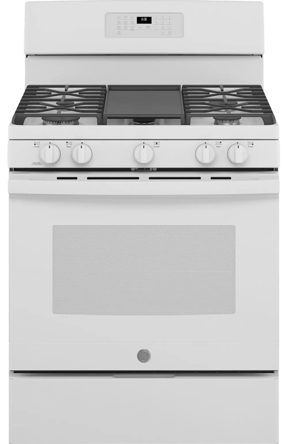 JGB660DPWW GE 5 cu ft Gas Range - White-3
