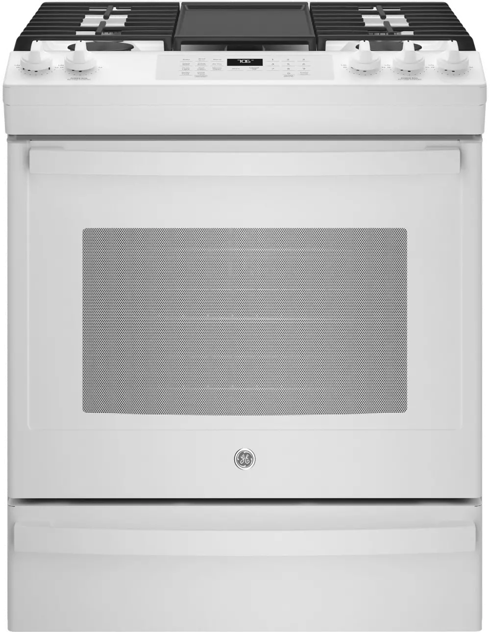 JGS760DPWW-OLD GE 30 Inch Slide In Gas Range with Convection and Air Fry - 5.6 cu. ft. White-1