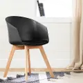 100410 Flam Black and Natural Dining Room Chair - South Shore
