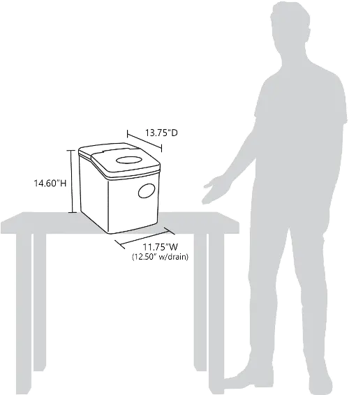 NewAir Countertop Clear Ice Maker, RC Willey in 2023