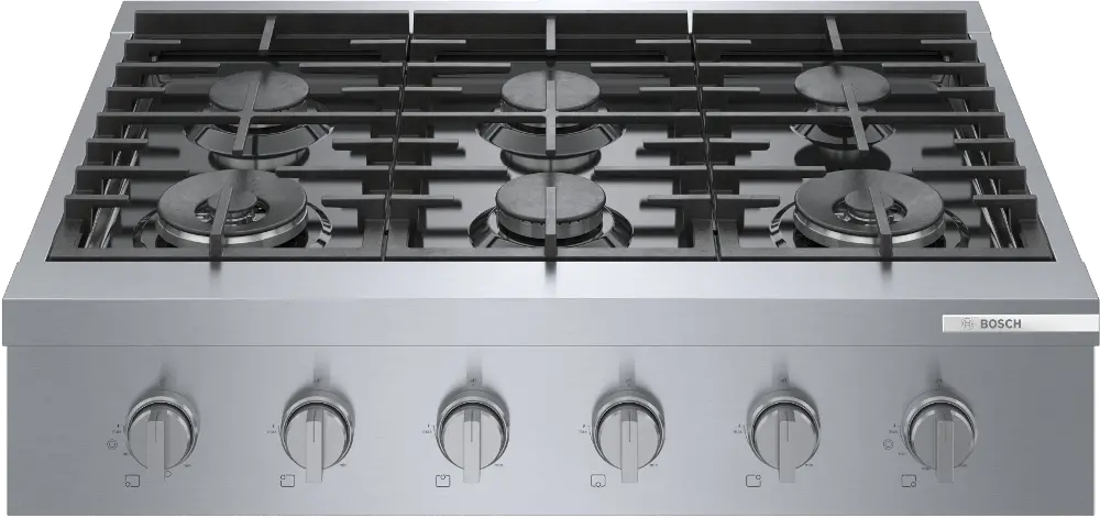 RGM8658UC Bosch 800 Series 36 Inch Gas Rangetop - Stainless Steel-1