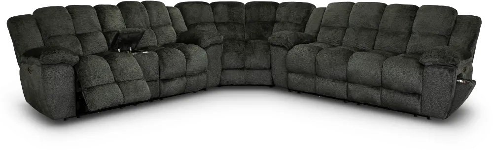 Elton Gray 3 Piece Power Reclining Sectional-1