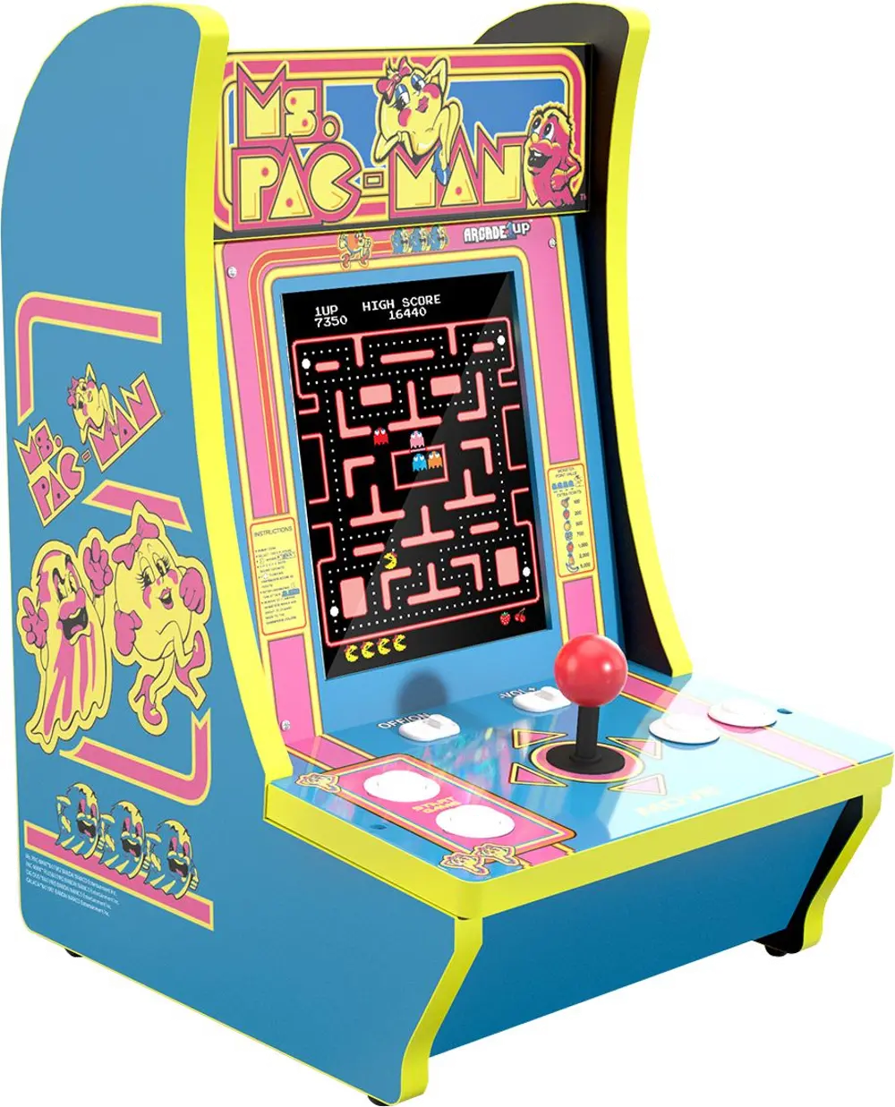 815221023031 Arcade 1UP Ms. PAC-MAN Countercade-1