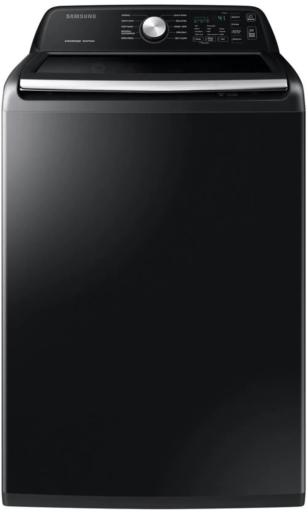 WA45T3400AV Samsung Top Load Washing Machine with Active Waterjet - 4.5 cu. ft. Brushed Black-1