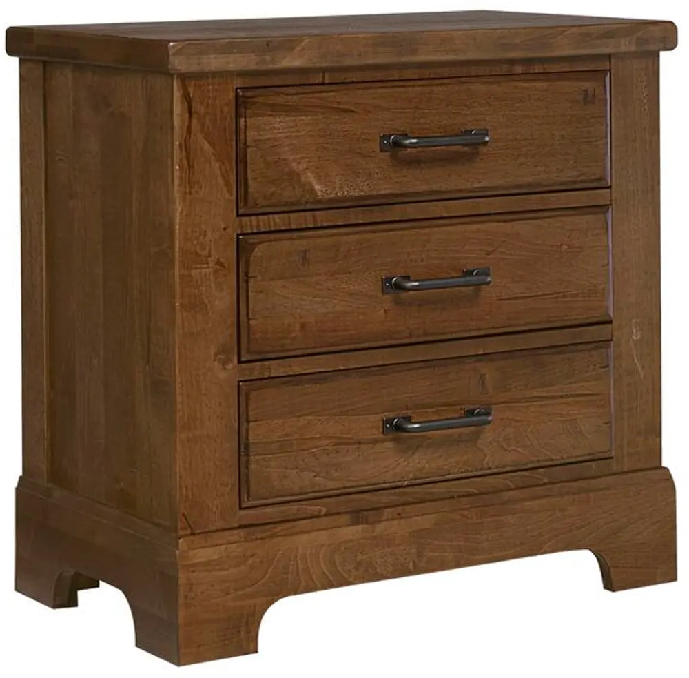 Rustic Trail Amber Brown Nightstand-1