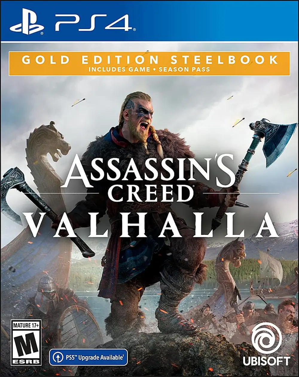 PS4 UBI 11062 Assassin's Creed Valhalla Gold Steelbook Edition - PS4-1
