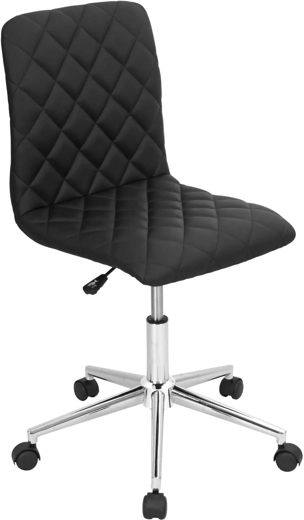 OC-TW-CAV BK Caviar Black Faux Leather Office Chair-1