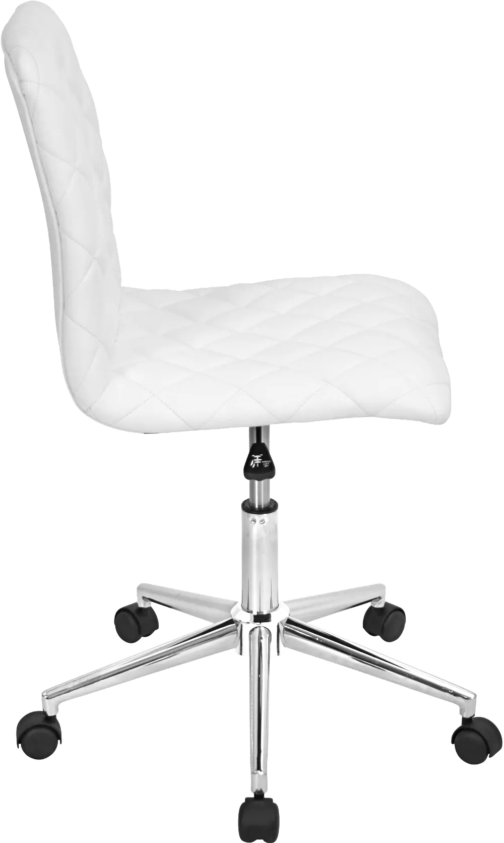 OF-TW-CAV W Caviar White Faux Leather Office Chair-1