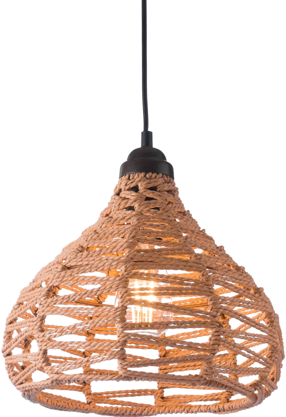 Natural Woven Ceiling Lamp - Nezz-1