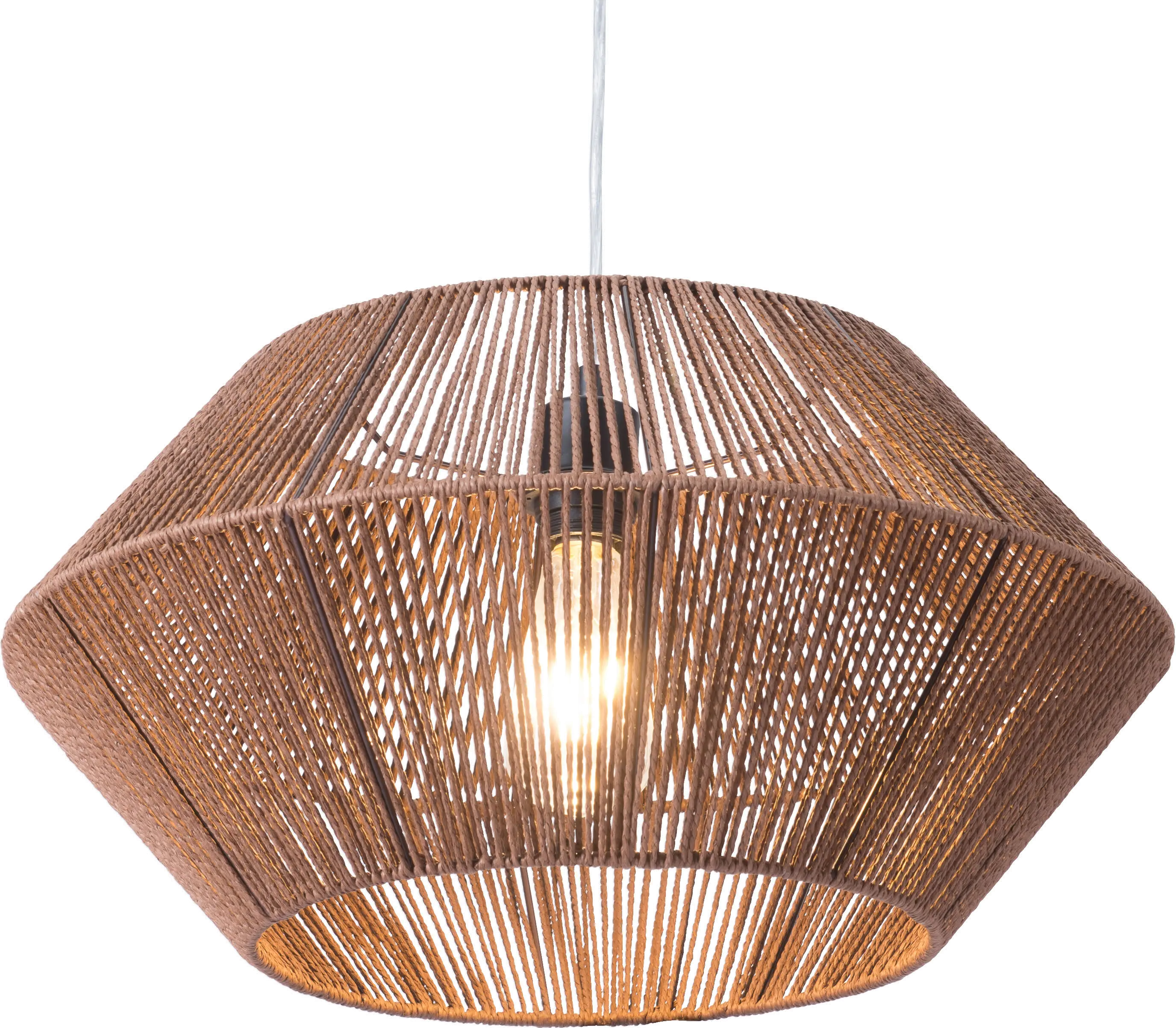 Kendrick Brown Paper Rope Ceiling Lamp