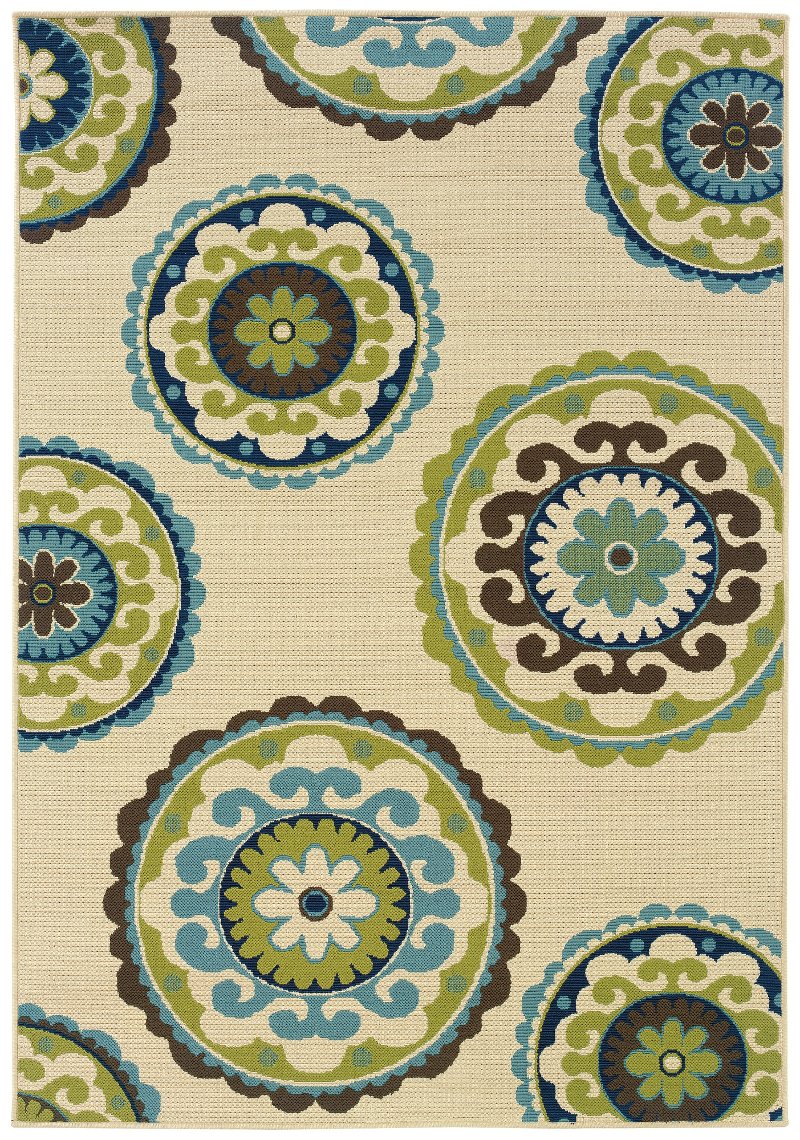 Rc Willey, Blue And Green Outdoor Area Rugs