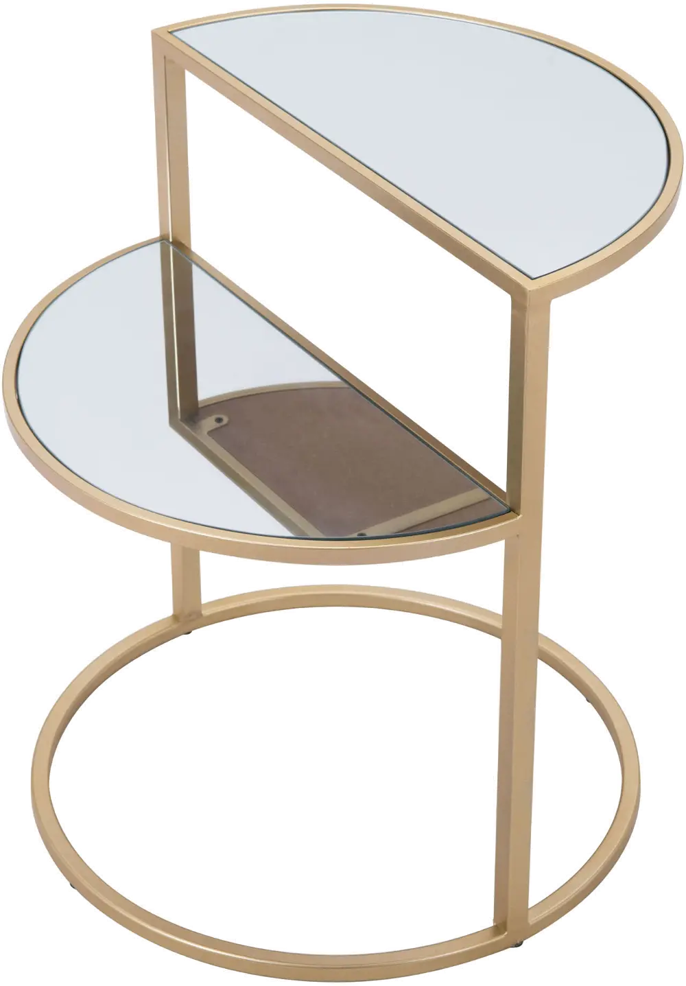 Gold and Glass End Table - Terrace-1