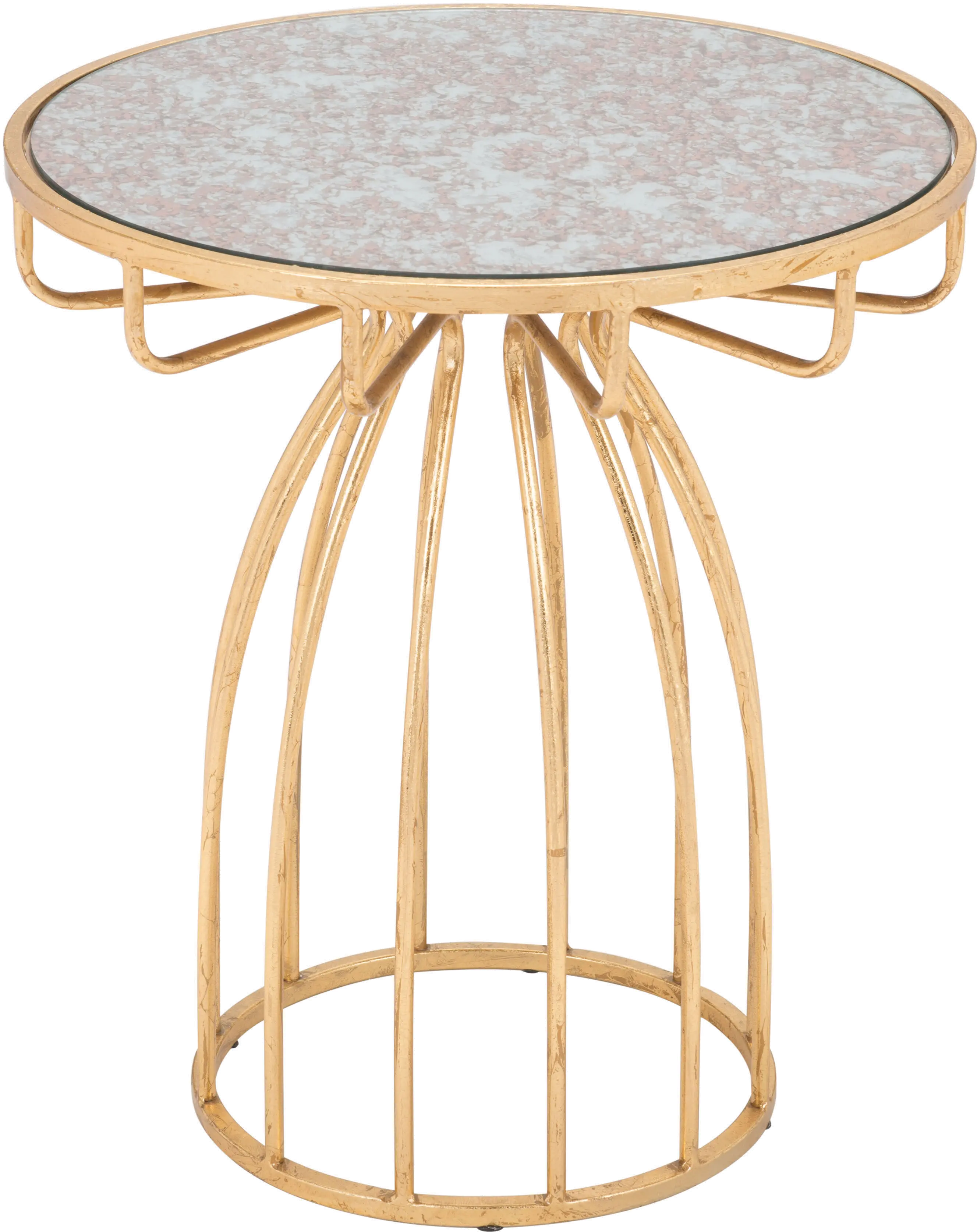 Glam Round End Table - Silo