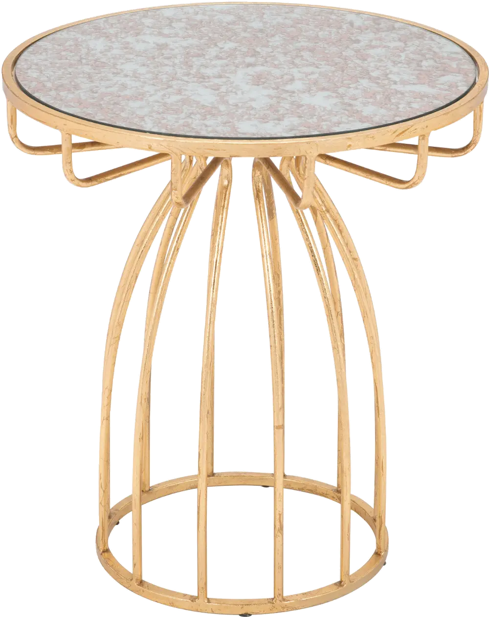 Glam Round End Table - Silo-1