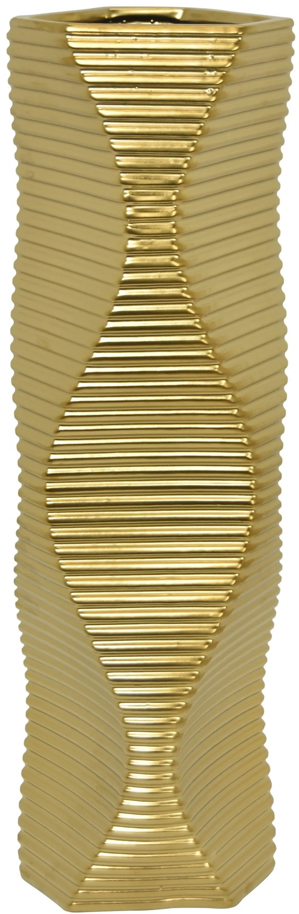 11 Inch Matte Gold Vase-1