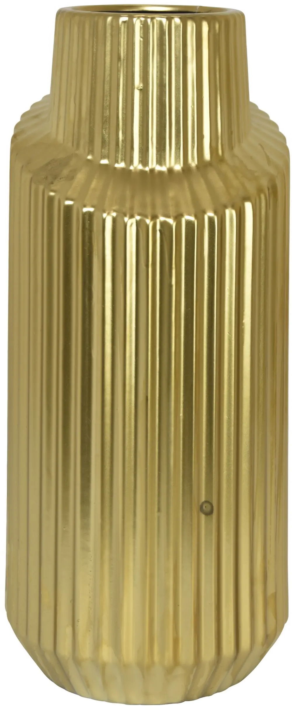 8 Inch Matte Gold Vase-1