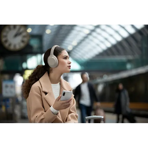 Sony Wireless Noise-Cancelling Headphones - Silver