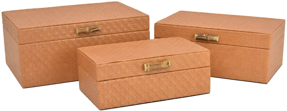 9 Inch Peach Deco Wooden Box-1